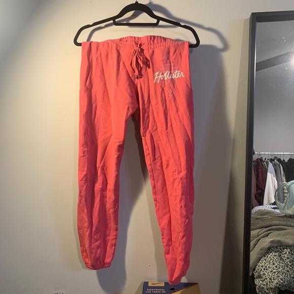 Hollister Coral Jogger Sweat Pants - Picture 1 of 8